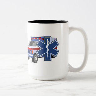 Ems-ambulans Två-Tonad Mugg