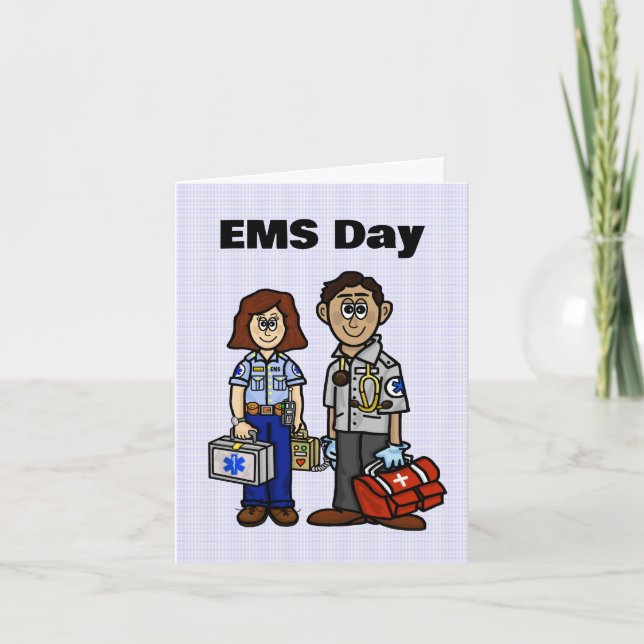 EMS-dagars hälsningskort Kort (Framsida)