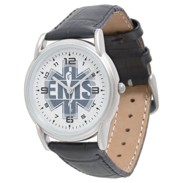 EMS Denim struktur Armbandsur (Vinklad)