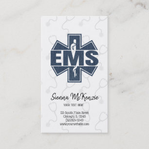 EMS Denim struktur Visitkort