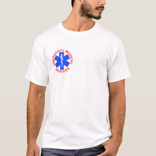 EMS EMT avfyrar den nöd- medicinska T-tröja för Tee