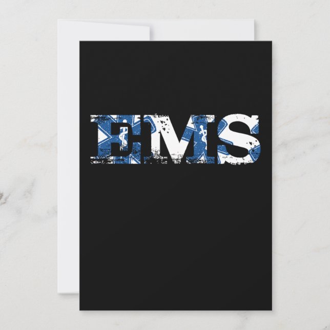 EMS EMT Doktor Sjukvårdare Caduceus Medicine Ambul Inbjudningar (Framsida)