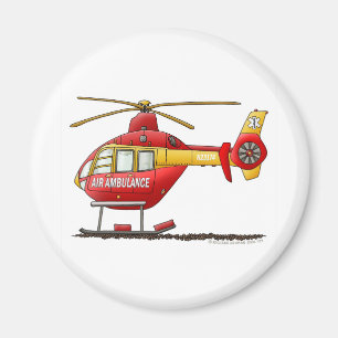 EMS EMT-Rädding Medicinsk helikopterambulans Ambul Magnet