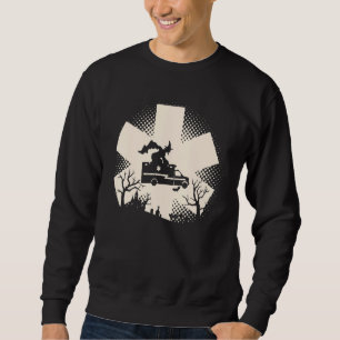 Ems Emt Sjukvårdare Nurse Halloween Lång Ärmad Tröja