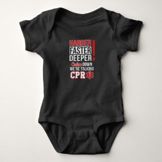 EMS Hårdare, snabbare djupare CPR EMT Medic Nurse T Shirt