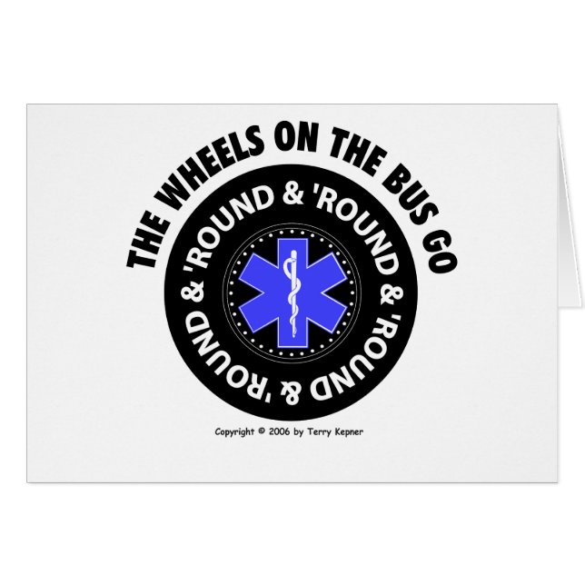 EMS - Hjul på bussen - däck #2, kort (Framsidan Horizontal)