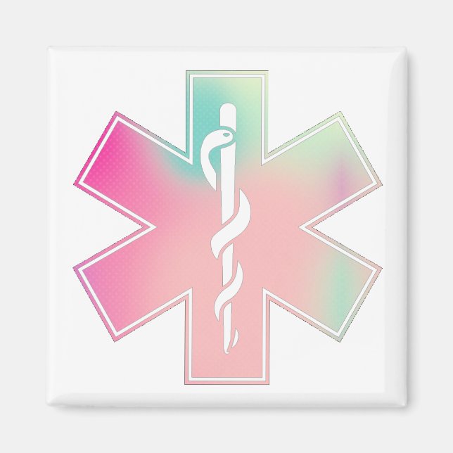 EMS-Logotyp - "Cotton Candy" Magnet (Framsidan)