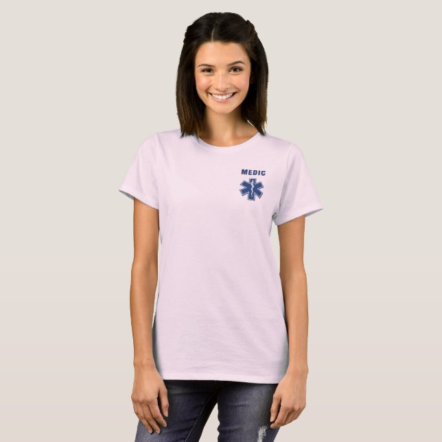 EMS Medic Logotyp T Shirt (Hel framsida)