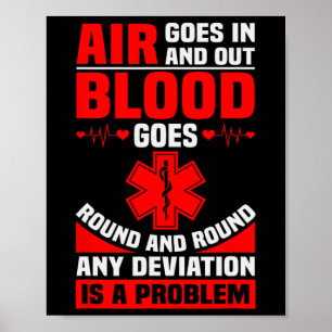 Ems Nurse Ambulance Driver Emt Sjukvårdare Hea Poster