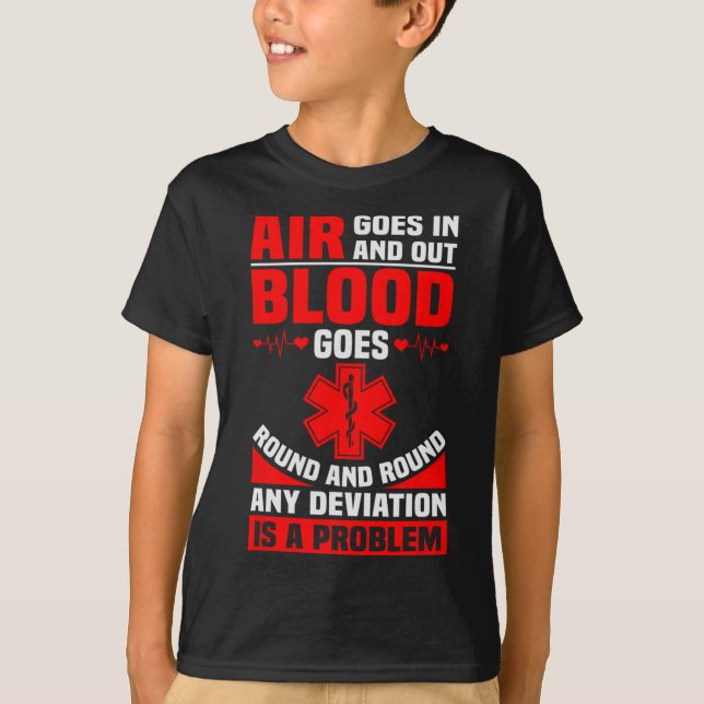 Ems Nurse Ambulance Driver Emt Sjukvårdare Hea T Shirt (Framsida)