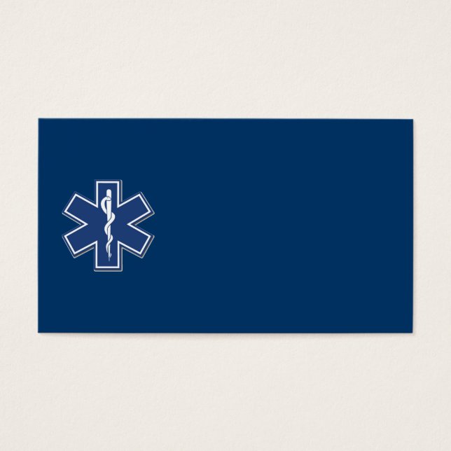 EMS Star of Life Visitkort (Framsidan)