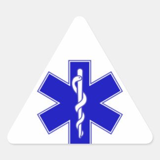EMS Sticker Triangelformat Klistermärke