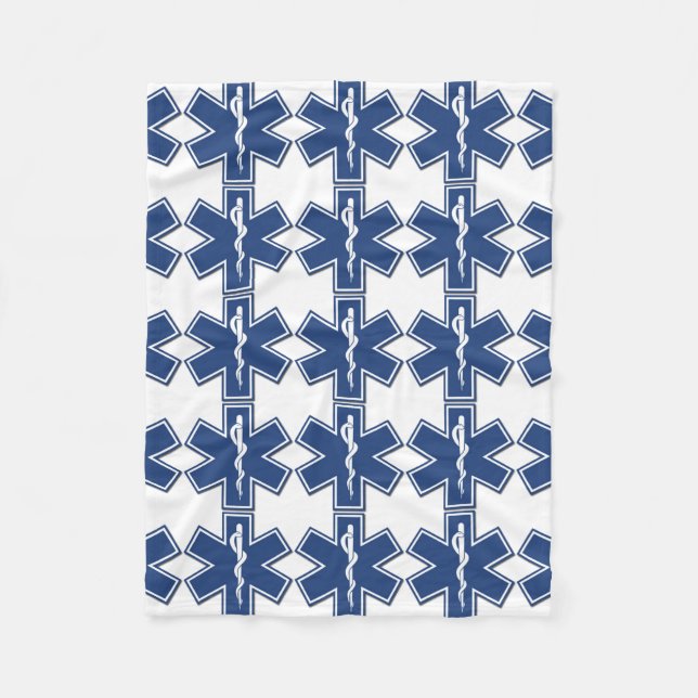 Ems-stjärna av liv fleecefilt (Framsidan)