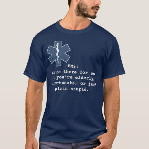 EMS: vi är där för dig (mörk) T-shirt