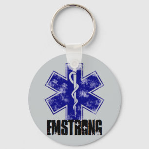 EMSTRONG (logotyp endast) Nyckelring
