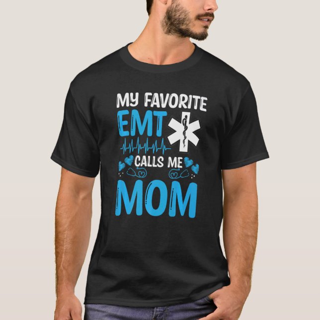 EMT Akut Medical Service Mamma Para T Shirt (Framsida)