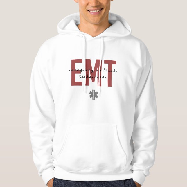 EMT Akut Medicinsk tekniker Hoodie (Framsida)