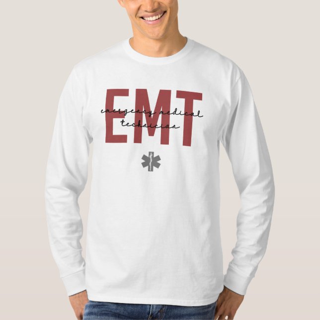 EMT Akut Medicinsk tekniker T Shirt (Framsida)