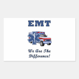 EMT är skillnaden Rektangulärt Klistermärke
