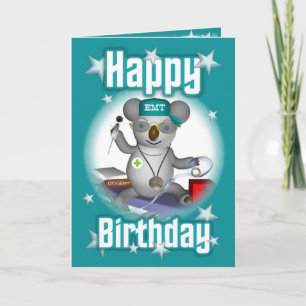 EMT Birthday Koala Kort