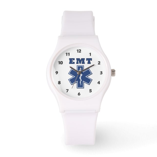 EMT Blue Star of Life Armbandsur (Framsida)