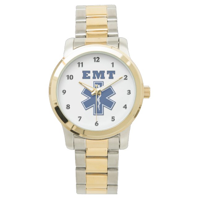 EMT Blue Star of Life Armbandsur (Framsida)