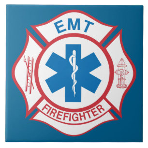 EMT-brandmansymbol Kakelplatta