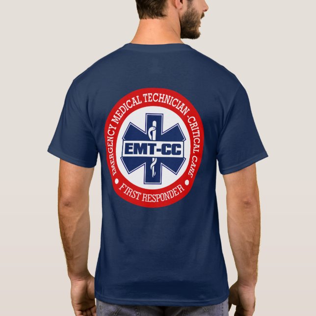 EMT-CC (Akut Medical Tech - Critical Care) T Shirt (Baksida)