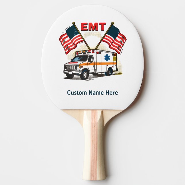 EMT Custom Gift, Perfect for first responders Pingisracket (Framsidan)