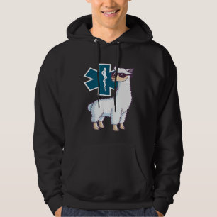 EMT-design Trauma Llama EMS Sjukvårdare Hoodie