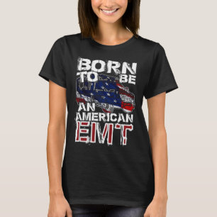 EMT Distress American USA flagga för EMT T Shirt