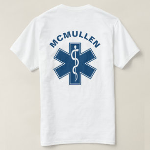 EMT EMS Sjukvårdare Blue Tee Shirt