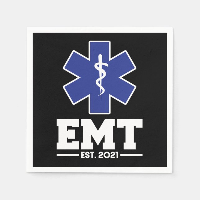 Emt Emt Est 2021 Student Graduation Pappersservett (Framsidan)