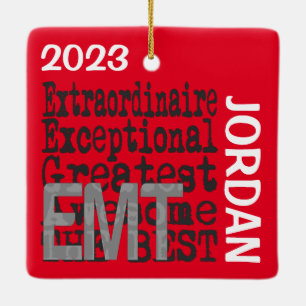 EMT Extraordinaire-ANPASSNINGSBAR Julgransprydnad Keramik