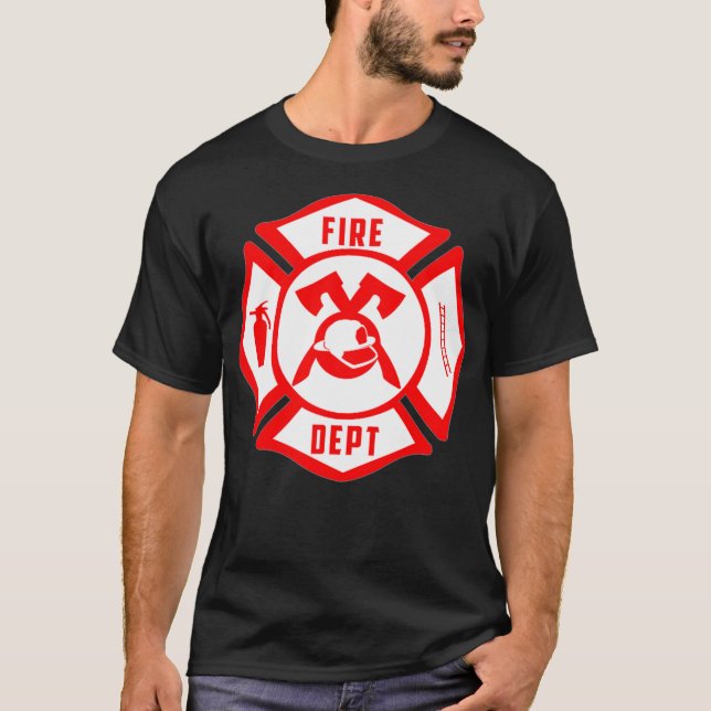 EMT Firefighter Uniform brandman Fire Rädding T Shirt (Framsida)