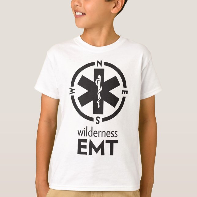 EMT för vilderness Search and Rädding T Shirt (Framsida)