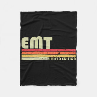 Emt Funny Job Title Profement Birthday Worker Ide Fleecefilt