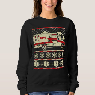 EMT Funny ugn Julsötare med ambulans och T Shirt