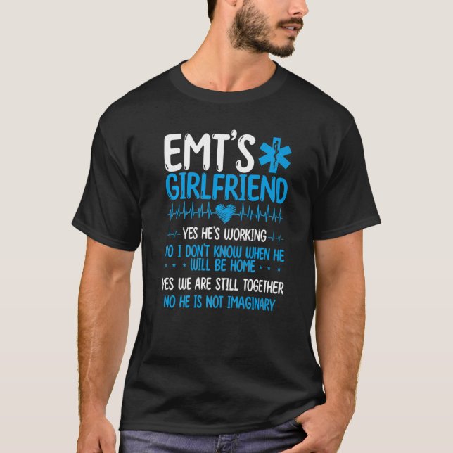 EMT Girlkompis Sjukvårdare Relationship Healthcare T Shirt (Framsida)