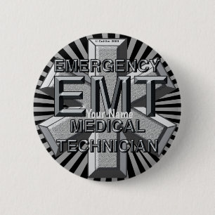 EMT Grått-Logotyp-stift Knapp