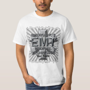 EMT Grått Logotyp t-shirt