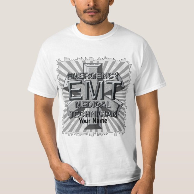 EMT Grått Logotyp t-shirt (Framsida)