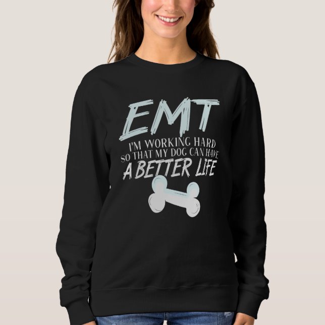 EMT - Hund Akut Medical Technician T Shirt (Framsida)