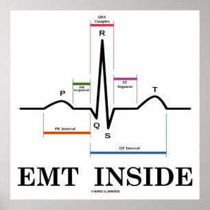 EMT Inside (Sinusrytm Electrokardiogram) Poster
