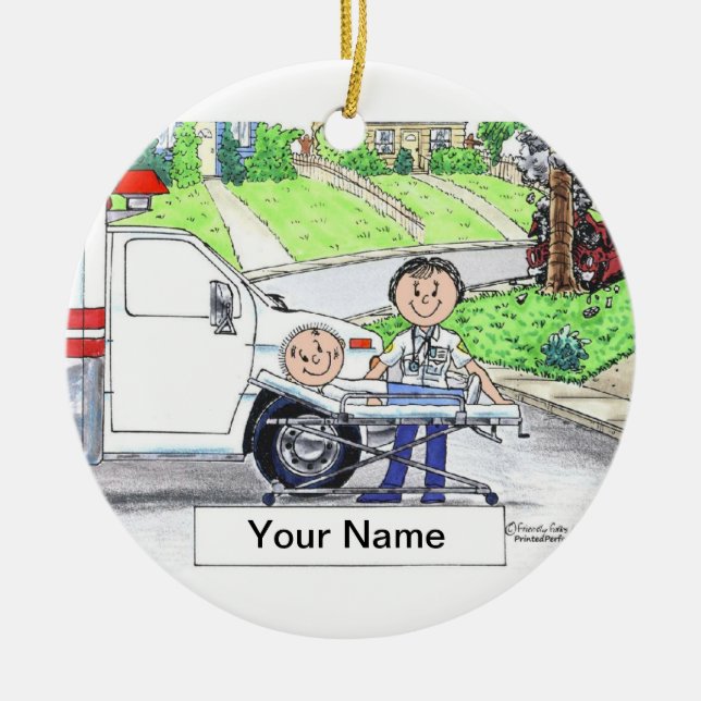 EMT - Kvinnor Julgransprydnad Keramik (Framsidan)