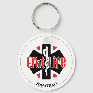 EMT Livförsäkring Personlig Medicinsk symbol Nyckelring
