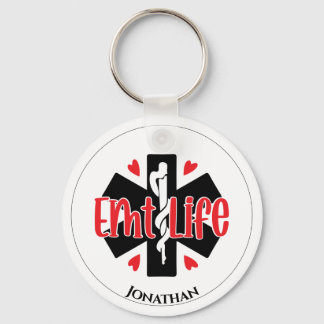 EMT Livförsäkring Personlig Medicinsk symbol Nyckelring