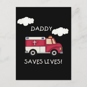 EMT Pappa Räddar Liv T-shirts och presenter Vykort