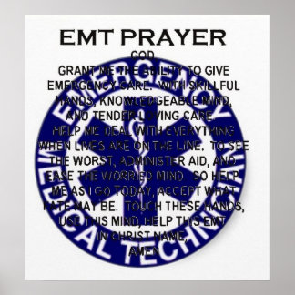 EMT Prayer Poster
