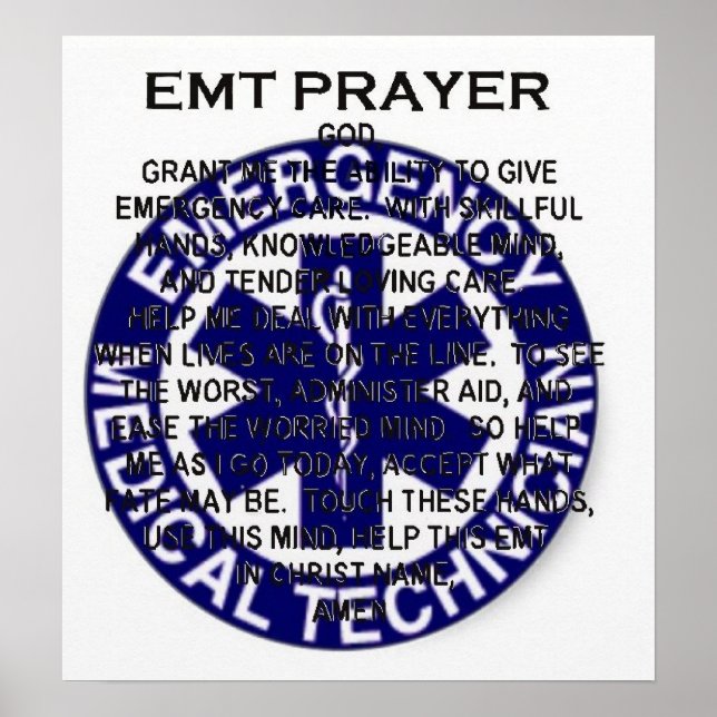 EMT Prayer Poster (Framsidan)
